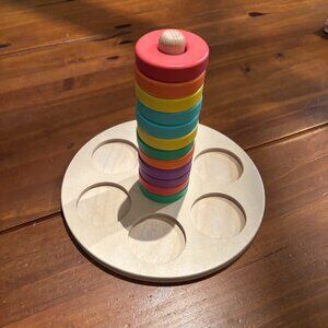 Lovevery Wooden Flexible Ring Stacker Montessori Toy